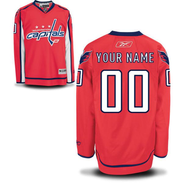 Reebok Washington Capitals Custom Youth Premier Home NHL Jersey->->Custom Jersey